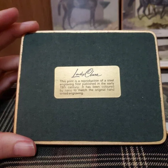 Rare vintage Lady Clare equine coasters with original box - Picture 4 of 6